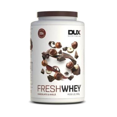 Imagem de Freshwhey Whey Protein Natural 900g Dux Nutrition, Chocolate e Avelã