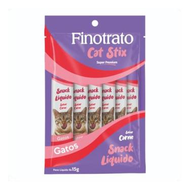 Imagem de Finotrato Cat Stix Carne 6 unidades 15g cada