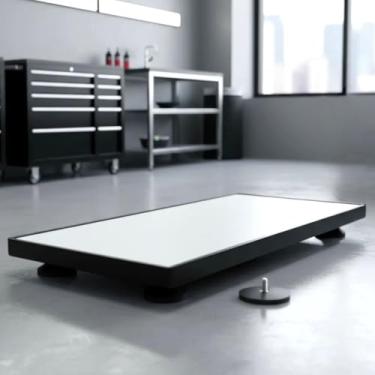 Imagem de Suporte Case Para Antena Starlink Gen 3 Geração Base Veicular Automotiva - Para Carro, Caminhão, Caminhonete - Imãs Emborrachados Neodímio Articulados - Instalação No Teto Prática Móvel (Preta)