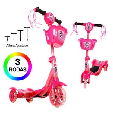 Imagem de Brinquedo Patinete Infantil Lol Surprise 3 Rodas Luz E Som