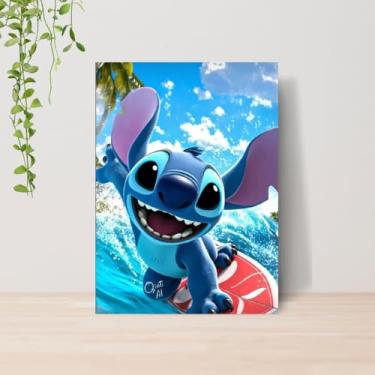 Imagem de Genérico, Quadro Lilo e Stitch Infantil A4 | Placa MDF 10