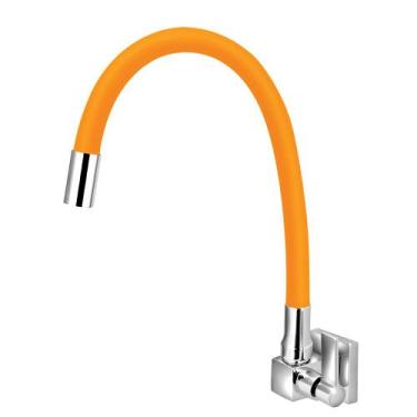 Imagem de Torneira Para Cozinha Quadrada Parede Gourmet Colorido 1/4v. (5 CORES)