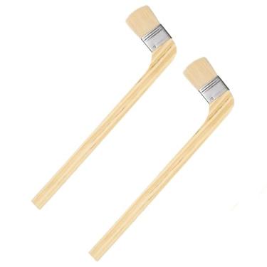 Imagem de Pincel de pintura dobrado, 2 peças, 5 cm de largura, reutilizável, variedade de pincéis, tintas de radiador para todas as pinturas a óleo de látex, móveis, paredes, tratamento marítimo, limpeza de