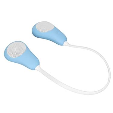 Imagem de Akozon Alto-falante Portátil Com Fita para o Pescoço - Som Estéreo Vestível Com Redução de Ruído, Chamadas Com Viva-voz e Design Leve para Uso Doméstico e Externo (Azul)