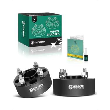 Imagem de YHTAUTO Espaçadores de roda Hubcentric de 4 x 100 mm 5 cm para Dodge Charger, Chevrolet Cobalt, Chrysler, Saturn, Pontiac, Geo Models, espaçadores de pneu forjados 5.1 cm com pinos M12x1.5 57,1 mm