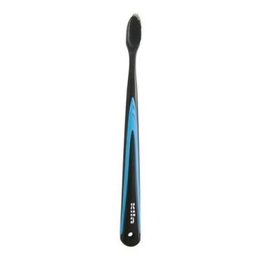 Imagem de Escova Dental Macia Nanotech Black Cerdas Em Silicone Klin, Preto, Azu