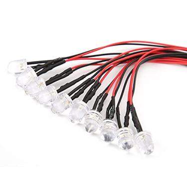 Imagem de aqxreight 50 PCS 12 V 8mm Contas de Lâmpada LED Cromáticas Com 20 CM 26AWG Chumbo para Suprimentos Industriais de Emissão de Excelente Uso de Contas de Qualidade ou Lâmpada de Trabalho para (Flash