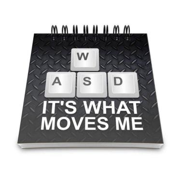 Imagem de Bloco De Anotações Pc Gamer Wasd Its What Moves Me