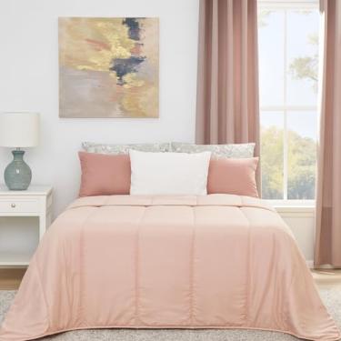 Imagem de Edredom Queen Percal 400 Fios Extra Grosso Hotel Premium – Toque Ultra Macio (Rosa)