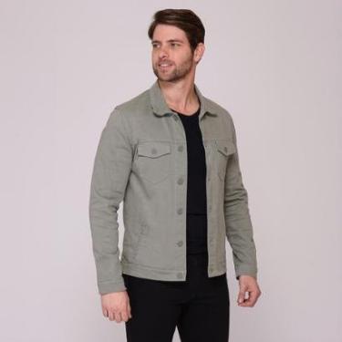 Imagem de Jaqueta Masculina Sarja Elastano Básica Conforto Casual-Masculino