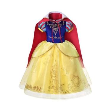 Imagem de Vestido De Princesa Branca De Neve Para Meninas Fantasia De Festa Infa