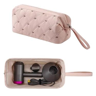 Imagem de ReignSword Bolsa de viagem para ferramentas de cabelo compatível com Shark FlexStyle, Dyson Airwrap, capa de secador de cabelo Revlon, armazenamento de acessórios de estilo de cabelo, organizador à