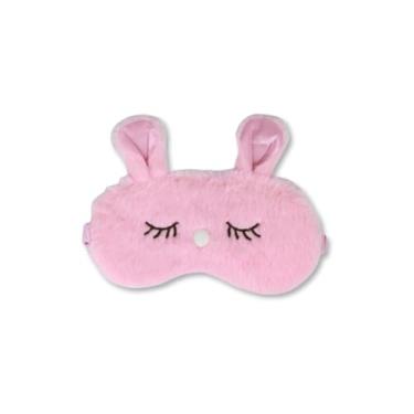 Imagem de Máscara para Dormir com Bolsa de Gel Relaxante e Pelúcia Fofa de Coelho – Bloqueia Luz, Reduz Cansaço e Olheiras, Ideal para Sono Profundo e Autocuidado