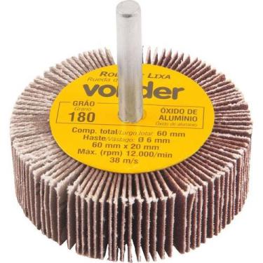 Imagem de Roda de Lixa 60x20mm com Haste G180 - Vonder