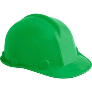 Imagem de Capacete Aba Frontal Verde Com Carneira Plastica Classe B Ca - Vonder