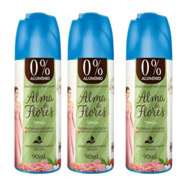 Imagem de Kit 3 Desodorante Spray Alma de Flores Clássico 90ml