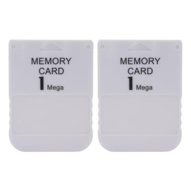 Imagem de Estink PS1 Memory Card, 1MB de Armazenamento para Dados de Salvamento de Jogos do 1 Com Leitura e Gravação Rápida Em Alta Velocidade para Console Clássico de Jogos (2PCS)