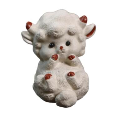 Imagem de MotiveTech Ovelha de Barro Decorativa para Sala de Chá, Mentira