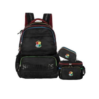 Imagem de Kit Harry Potter Mochila Costas + Lancheira + Estojo Triplo - Luxcel