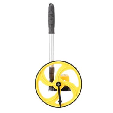 Imagem de Fabater Roda de Medição de 8 Polegadas, Roda de Medição Métrica Dobrável de 3 Seções Com Poste Telescópico de 1,49-3,17 Pés, Medição de Rolamento de até 9.999,9 M, Uma Chave para