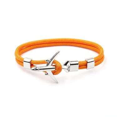 Imagem de HoHaNa Pulseiras de Âncora de Avião Masculino Pingente de Corrente de Corda Masculino Feminino Estilo Força Aérea Gancho Esportivo de Metal, Medium, Paracord, Sem Pedra Preciosa