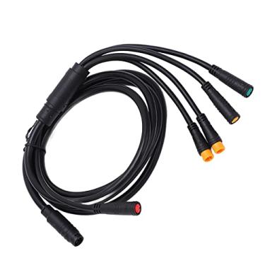 Imagem de Generic Cabo de Bicicleta Elétrica Conectores de Bateria de Lítio à Prova D'água para Acelerador de Exibição do Controlador, Material de Borracha Durável para Acessórios de Modificação de Bicicleta