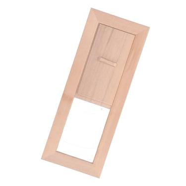 Imagem de Aramox Ventilação de Ar da Sauna, Painel de Ventilação de Grade de Madeira Ajustável Com Material de Cicuta, para Sala de e Saída de Entrada de Ar da Sala de Sauna