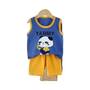 Imagem de Conjunto De Roupa Infantil De Verão Para Meninos E Meninas, Colete De 