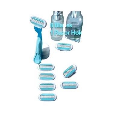 Imagem de Lâminas De Barbear Femininas Para Remoção De Pelos No Rosto, Pernas, A