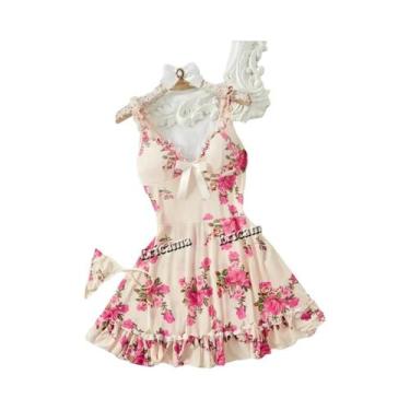 Imagem de Conjunto De Lingerie Feminina Sensual Com Sutiã De Renda Com Babados, 