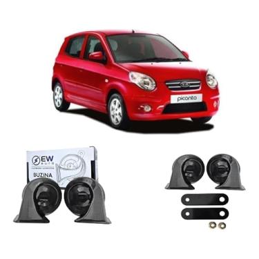 Imagem de BUZINA AUTOMOTIVA CARACOL (PAR) GRAVE/AGUDO PARA PICANTO 2008 >2016 - TIGER AUTO