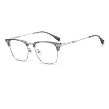 Imagem de HCPIHF Óculos de Armação de Metal Masculino Feminino Transparente(4)