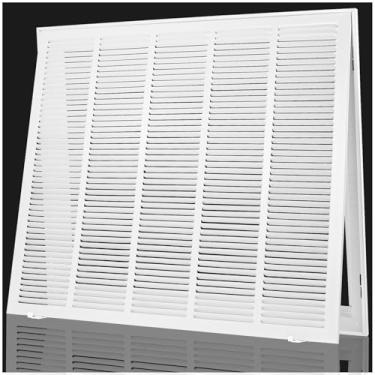 Imagem de Grade de filtro de ar de retorno com abertura de duto de 30 x 24, grade de tampa de ventilação de retorno de ar de aço, capas de ventilação HVAC para parede e teto, comporta filtro CA de 2,5 cm de