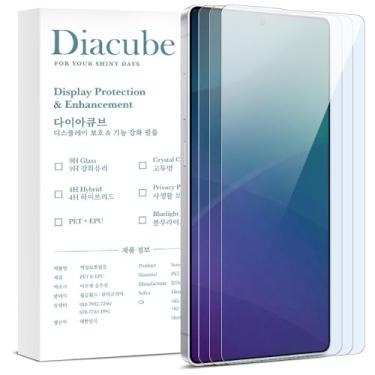 Imagem de DIACUBE [Pacote com 3] Protetor de tela anti-luz azul com filme PET revestido de vidro 8H para Samsung Galaxy S26 Ultra [suporte ultrassônico de impressão digital 0,1S] [inquebrável] [fácil instalação