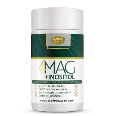 Imagem de 4 Magnésios + Inositol 60 cápsulas 590mg Natus Green-Unissex