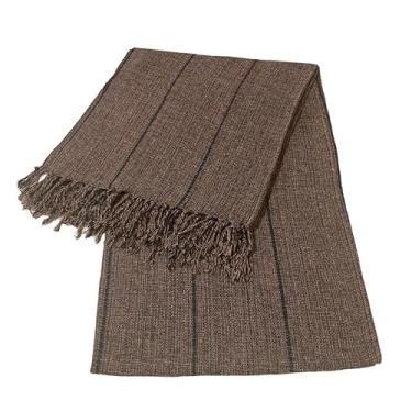 Imagem de Manta Para Sofá Luxo Gigante 2,40 X 1,80 (MARROM BROWNIE LISTRADA)