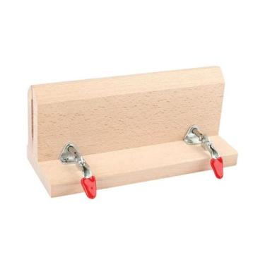 Imagem de Conjunto De Ferramentas De Artesanato Em Couro Com Grampos De Madeira 