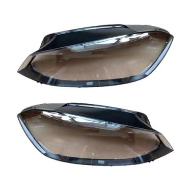 Imagem de Compatível Com vw golf 7.5 2018 2019 2020 tampa do farol do carro lente escudo de vidro máscaras faróis abajur transparente lâmpada 40072(2pcs Left and Right)