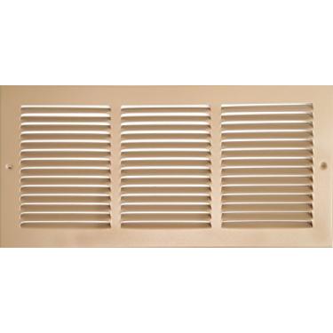 Imagem de HVAC Premium 76.2 cm x 20.3 cm [abertura do duto] Grade de ar de retorno de aço estampado plano - parede lateral e teto - tampa do duto de ventilação HVAC - marrom [dimensões externas: 70 cm L x 24 cm