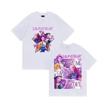 Imagem de Camiseta Gráfica Unissex K-pop Demon Hunters Rumi Mira Zpey 2025, Mole