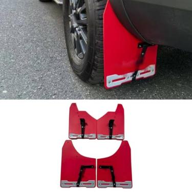 Imagem de Para-choque dianteiro traseiro do carro compatível com Prado LC250 2024+ Mud Flaps Car Defender Mud Guard Acessórios para carro (vermelho)