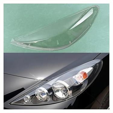 Imagem de Capa de farol compatível com Peugeot 207 2009 2010 2011 2012 2013 Lente de abajur transparente Headight Shell Máscaras de lâmpada de vidro de carro(Left)