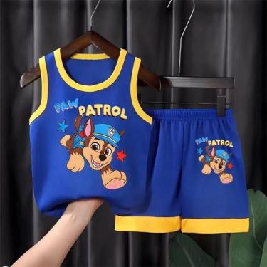 Imagem de Conjunto De Roupas Infantis Da Patrulha Canina, 2 Peças, Shorts Esport