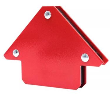 Imagem de Esquadro Magnético 45 graus Snel Ferramentas, Vermelho, 12 kg