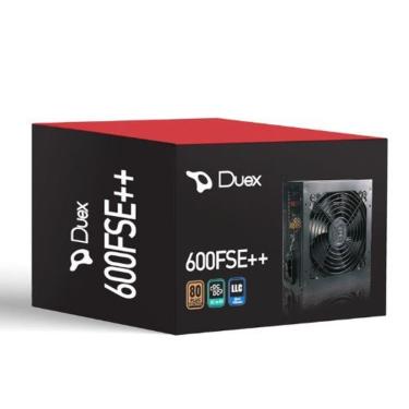 Imagem de Fonte Duex 600W  80 Plus Bronze  Preta - DX600FSE+