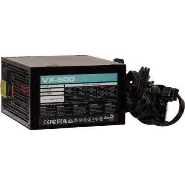 Imagem de Fonte Gamer Aerocool VX-500 Stealth, 500W, ATX, Bivolt, Preto - 86368