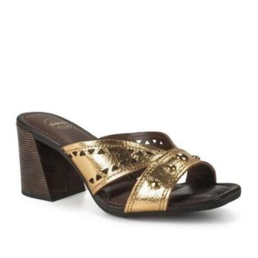 Imagem de Tamanco Dakota Em Couro de Salto Bloco Feminino Y9993-Feminino