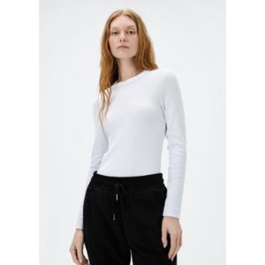 Imagem de Blusa Hering Manga Longa Slim Em Ribana Feminina-Feminino