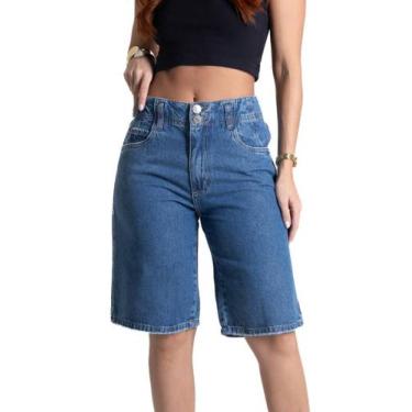 Imagem de Bermuda Jeans Sawary - 280739 - Azul médio 38, Azul, 38