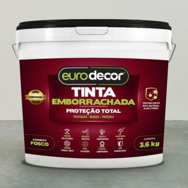 Imagem de Tinta Emborrachada Impermeabilizante Eurodecor 3,6kg Branco
